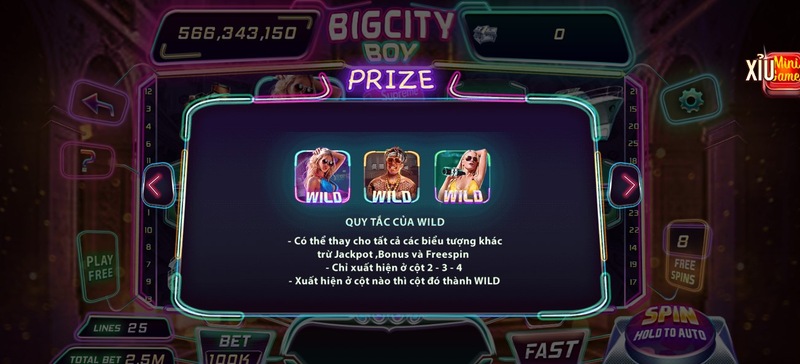 Tìm hiểu hệ thống quy tắc Bigcity Boy Slot Man Club